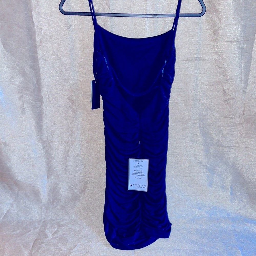 NWT.  City Studio Navy Blue slim evening gown.  Size M - Picture 3 of 9